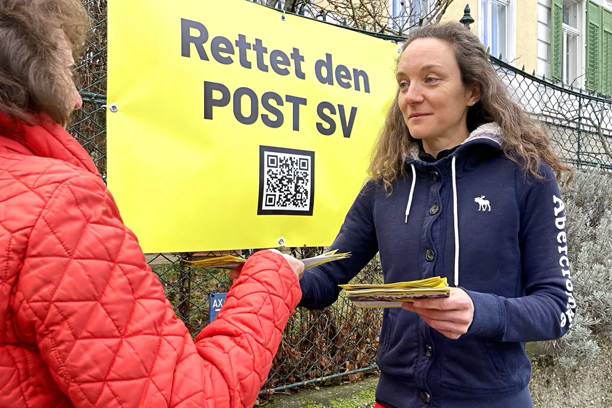 Rettet den POST SV-Button im Schnee