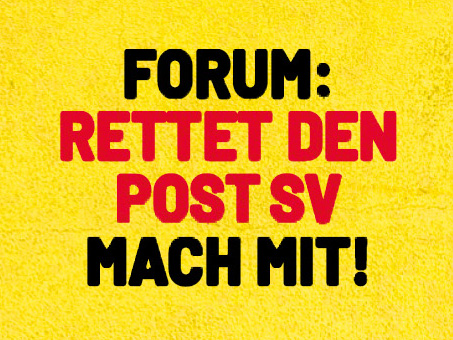 Rettet den POST SV-Button im Schnee
